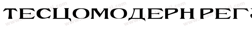 TESCOModern Regular字体转换